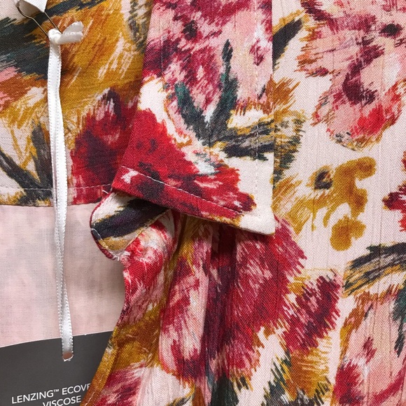 Garnet Hill Floral Wrap Dress 16 - Picture 3 of 11